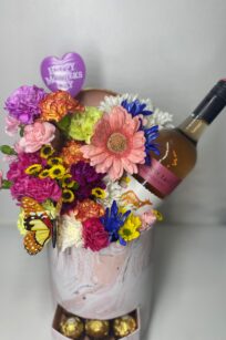Mom Floral Wine Box