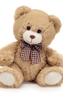 10" SITTING BEIGE PLUSH BEAR